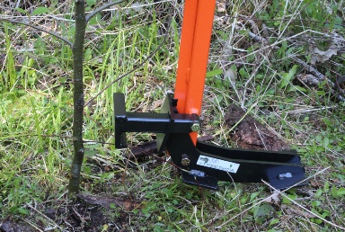 The Extractigator tree puller works great with removing trees