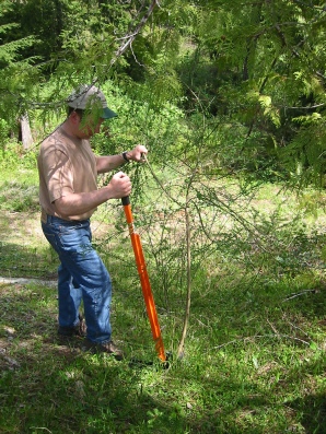 The Extractigator is a mechanical tree removal tool